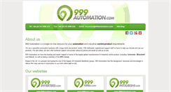 Desktop Screenshot of 999automation.com