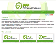 Tablet Screenshot of 999automation.com
